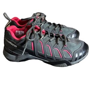 Shimano WM34 Mountain Bike SPD Cycling Shoes EUR 40 Womens Size 7.8 Gray Lace Up